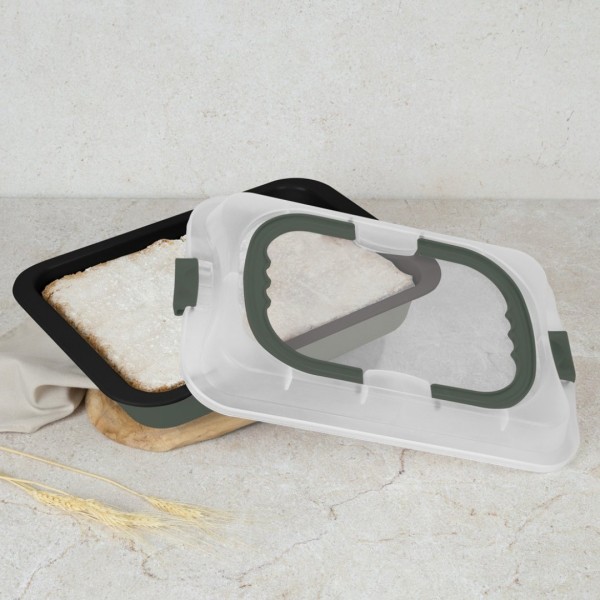 Форма для випікання з кришкою BerlingerHaus матово-зелена BH-8637