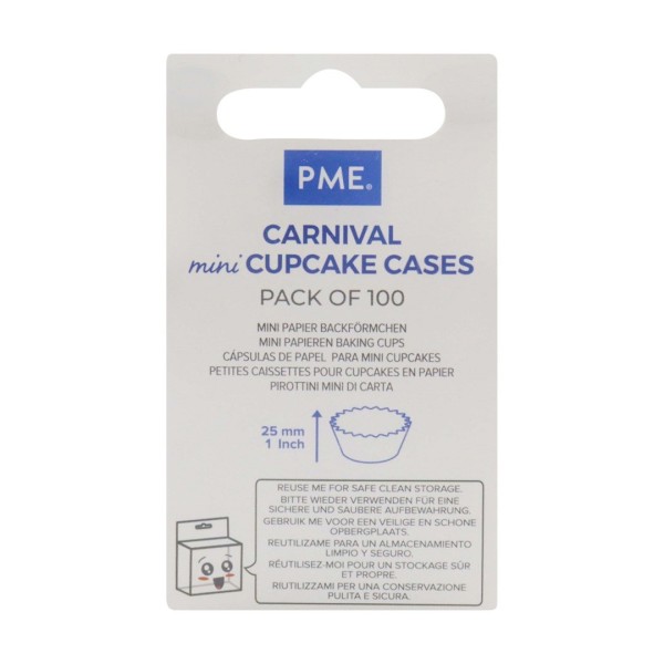 Формочки для кексів PME (100 штук) різнокольорові