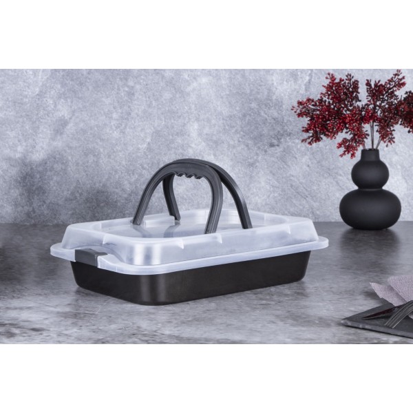 Деко з кришкою 36,5x24,5x5,5 см Berlinger Haus Shiny Black BH-7840