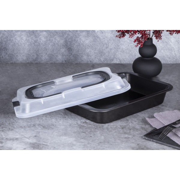 Деко з кришкою 36,5x24,5x5,5 см Berlinger Haus Shiny Black BH-7840