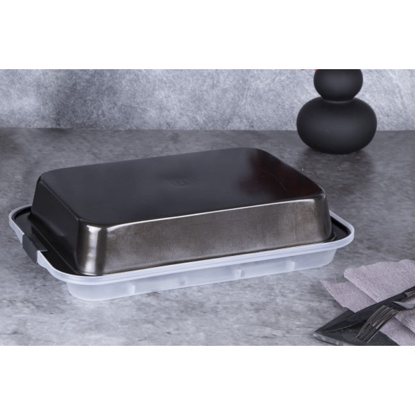 Деко з кришкою 36,5x24,5x5,5 см Berlinger Haus Shiny Black BH-7840