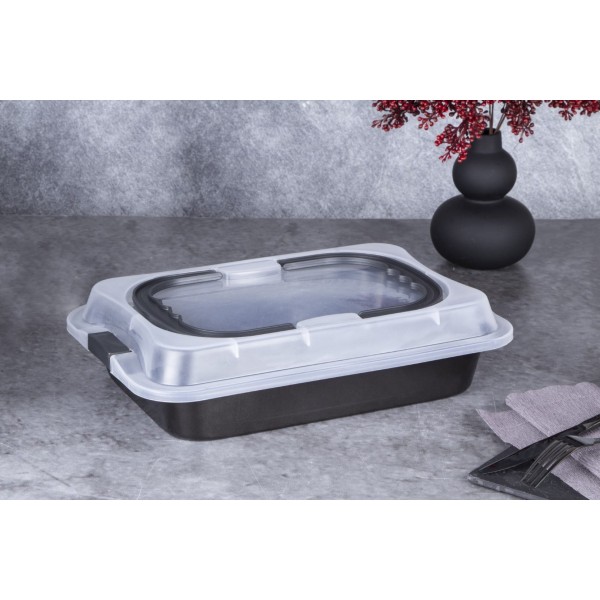 Деко з кришкою 36,5x24,5x5,5 см Berlinger Haus Shiny Black BH-7840