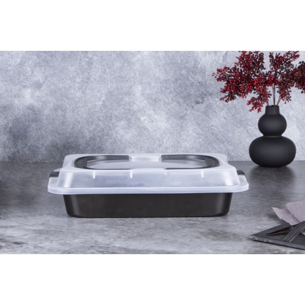 Деко з кришкою 36,5x24,5x5,5 см Berlinger Haus Shiny Black BH-7840