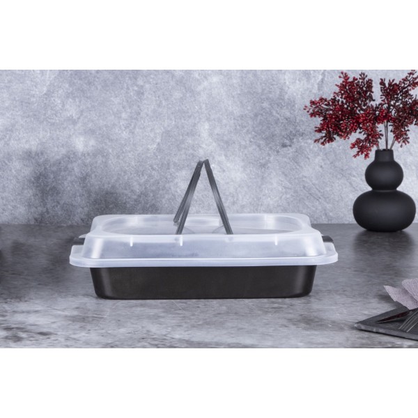 Деко з кришкою 36,5x24,5x5,5 см Berlinger Haus Shiny Black BH-7840