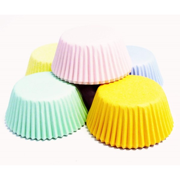 Формочки для кексів PME Pastel (60 штук) різнокольорові