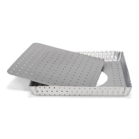 Perforowana forma do tarty Patisse SILVER-TOP (21 x 21 cm)