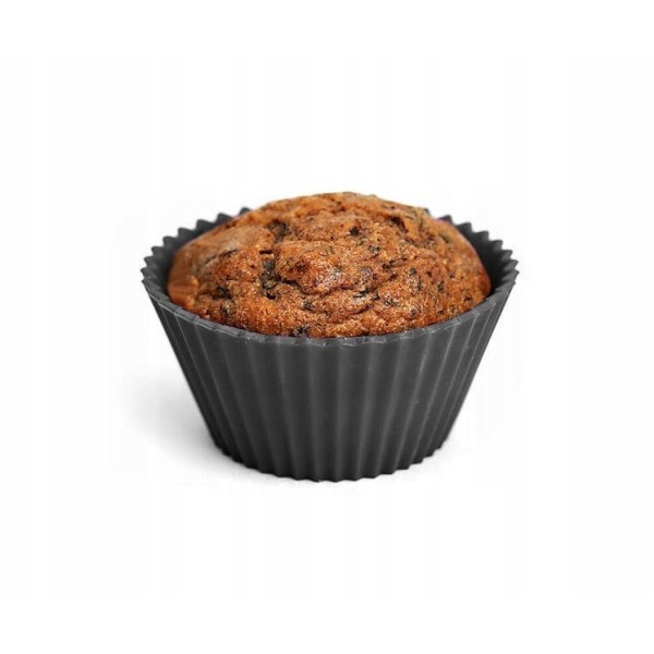 СИЛІКОНОВІ ФОРМУВАНКИ ДЛЯ МАФІНІВ, 12 ШТУК, СІРІ, КОЛЬОРОВІ, BB-1516