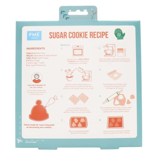 Zestaw foremek do ciastek PME Zimowe Ubrania (3 szt.)