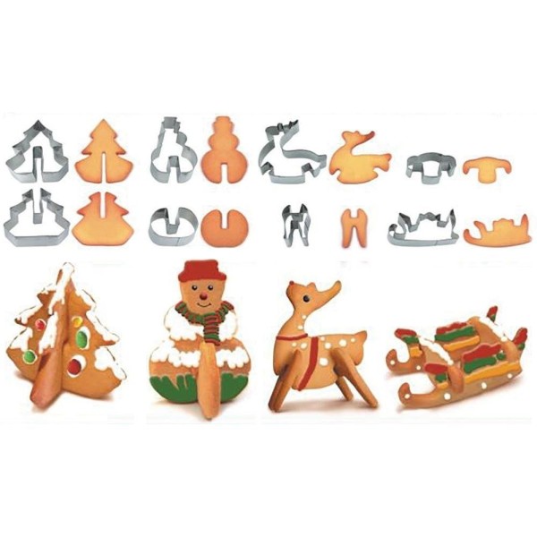 Wykrawacze do ciastek La Cucina 121113 (8 elementów)