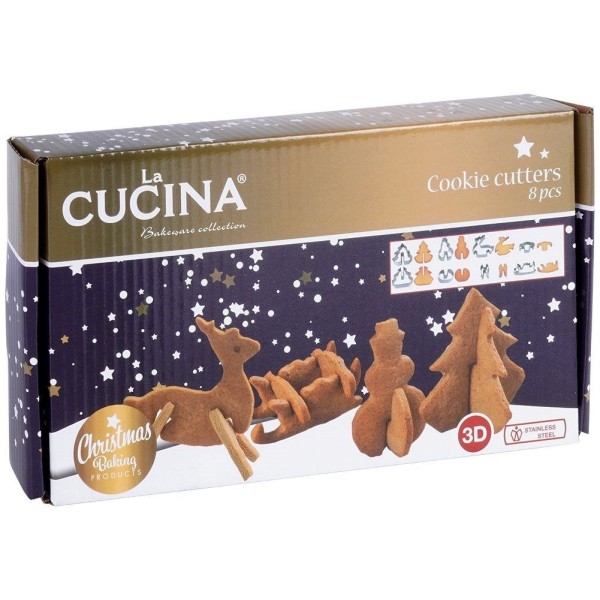 Wykrawacze do ciastek La Cucina 121113 (8 elementów)