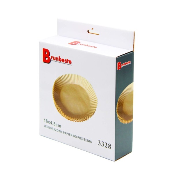 Вкладиш для випічки з паперу для аерофритюрниці? 16 см 100 шт. BRUNBESTE BB-3328