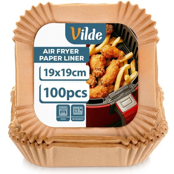 КВАДРАТНІ ПАПЕРОВІ ВСТАВКИ ДЛЯ ФРИТЮРНИЦІ 19 x 19 см 100 шт. 279045