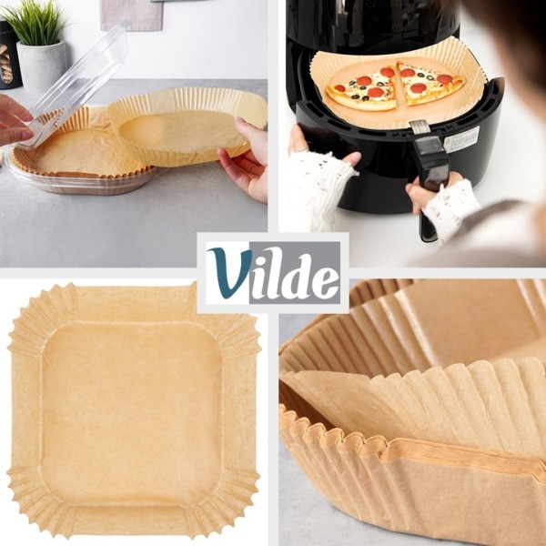 КВАДРАТНІ ПАПЕРОВІ ВСТАВКИ ДЛЯ ФРИТЮРНИЦІ 19 x 19 см 100 шт. 279045