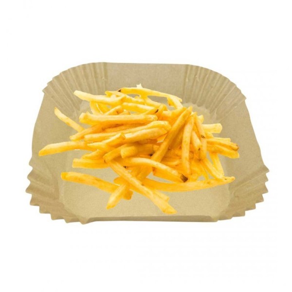 ПАПЕРОВІ ВСТАВКИ ДЛЯ ФРИТЮРНИЦІ КВАДРАТНІ 20x20см 50шт. ALPENBURG