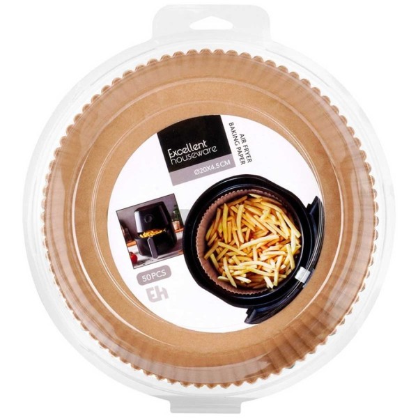 ПАПЕРОВІ ВСТАВКИ ДЛЯ ФРИТЮРНИЦІ 20 см 50 шт. КРУГЛІ 279011