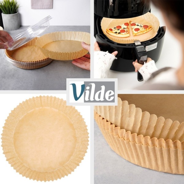 Wkład papierowy do frytownicy VILDE 279048 (19 cm, 50 szt.)