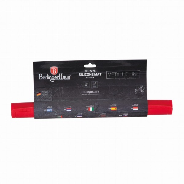 СИЛІКОНОВИЙ КАРТОН 62x42 см КАЛІРКА BERLINGER HAUS БУРГУНДІ BH-7776