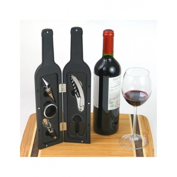 ВИННИЙ НАБІР У ФУТЛЯРІ ДЛЯ ПЛЯШОК KINGHOFF KH-1166