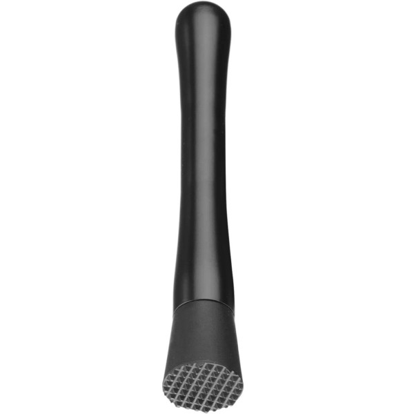 Набір бармена в тюбику, шейкер, джиггер, ситечко, мадлер, ложка - чорний