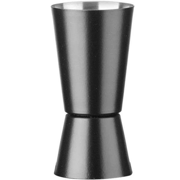 Набір бармена в тюбику, шейкер, джиггер, ситечко, мадлер, ложка - чорний