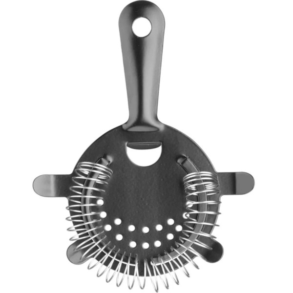 Набір бармена в тюбику, шейкер, джиггер, ситечко, мадлер, ложка - чорний