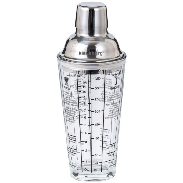 Shaker do drinków Klausberg KB-7647 (szklany 400 ml)