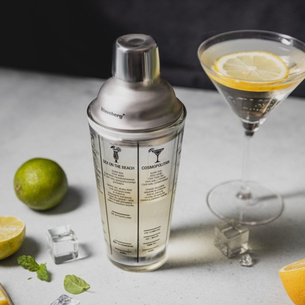 Shaker do drinków Klausberg KB-7647 (szklany 400 ml)