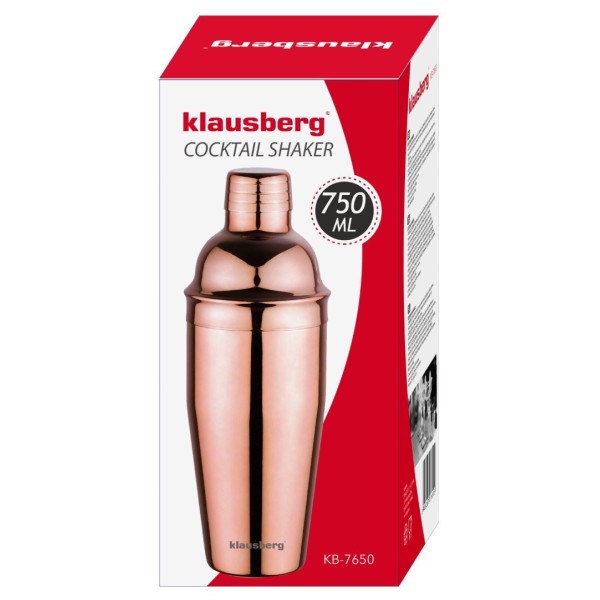 Shaker barmański do drinków Klausberg KB-7650 (750 ml)
