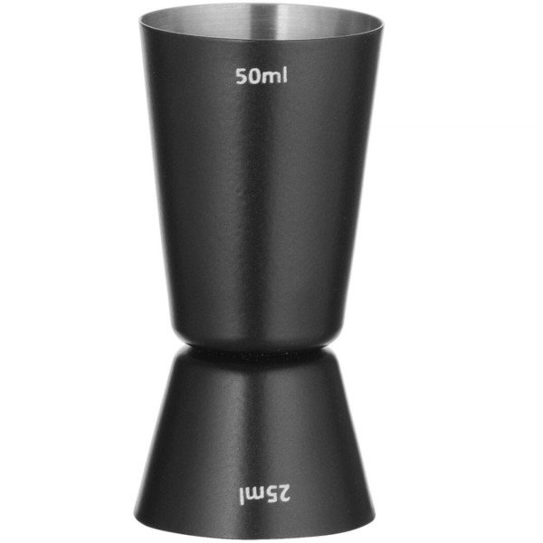 Miarka barmańska dwustronna Bar Up 25/50 ml (czarna)