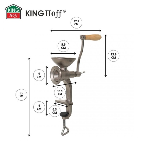 Maszynka do mielenia maku i orzechów Kinghoff KH-1952 (ręczna)