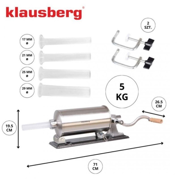 Nadziewarka do kiełbasy Klausberg KB-7929 (5 kg)