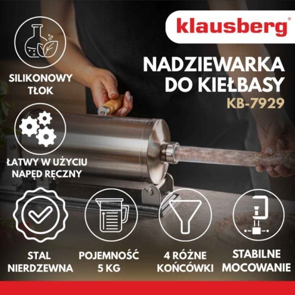 Nadziewarka do kiełbasy Klausberg KB-7929 (5 kg)