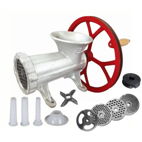 ЧАВУННА М'ЯСОРУБКА №32 з КОЛЕСОЮ KiNGHOFF KH-1432