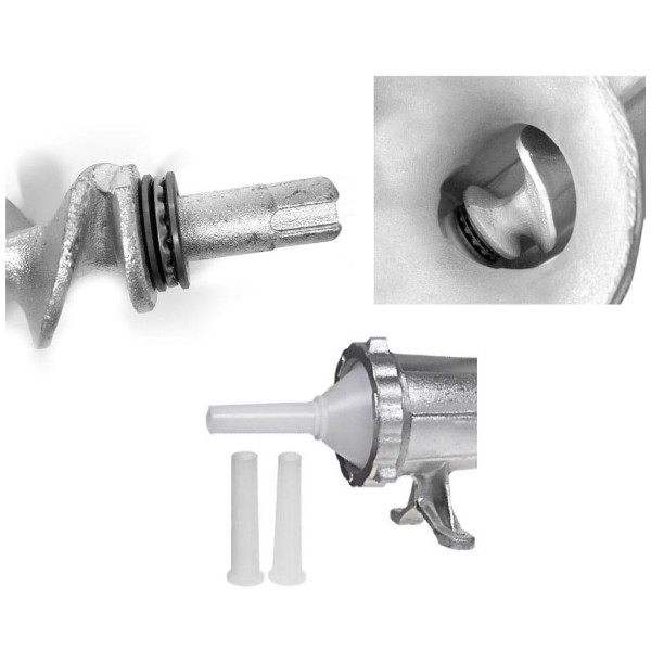 ЧАВУННА М'ЯСОРУБКА №32 з КОЛЕСОЮ KiNGHOFF KH-1432