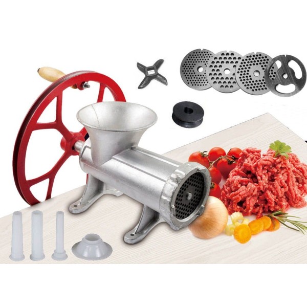 ЧАВУННА М'ЯСОРУБКА №32 з КОЛЕСОЮ KiNGHOFF KH-1432