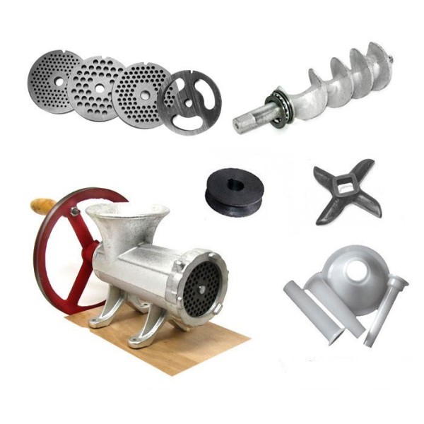 ЧАВУННА М'ЯСОРУБКА №22 з КОЛЕСОЮ KiNGHOFF KH-1430