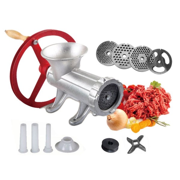 ЧАВУННА М'ЯСОРУБКА №22 з КОЛЕСОЮ KiNGHOFF KH-1430