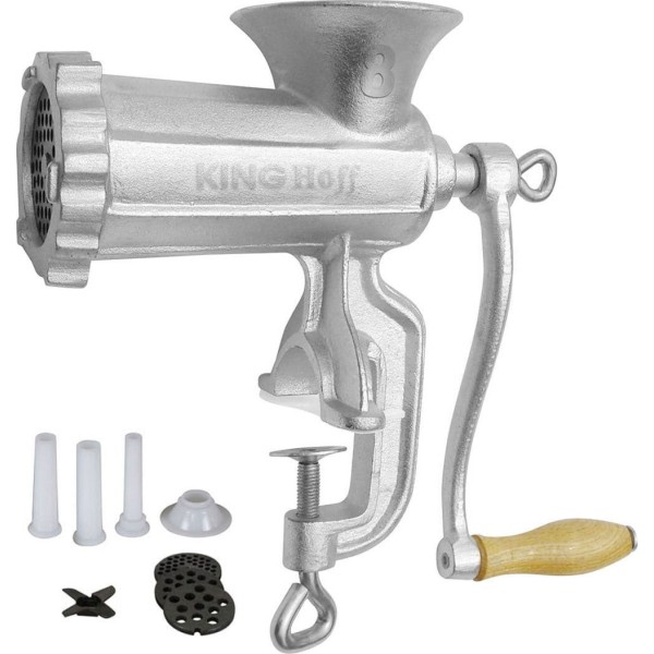 ЧАВУННА М'ЯСОРУБКА №8 + АКСЕСУАРИ KiNGHOFF KH-1427