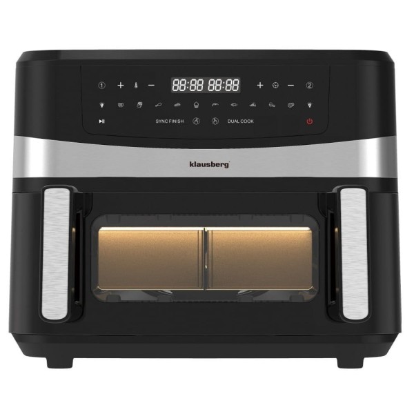 Frytownica beztłuszczowa Klausberg KB-7717 (dwukomorowa, 9 l)