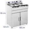 Frytownica gastronomiczna Royal Catering 400V - 2x10L (2x10 l)