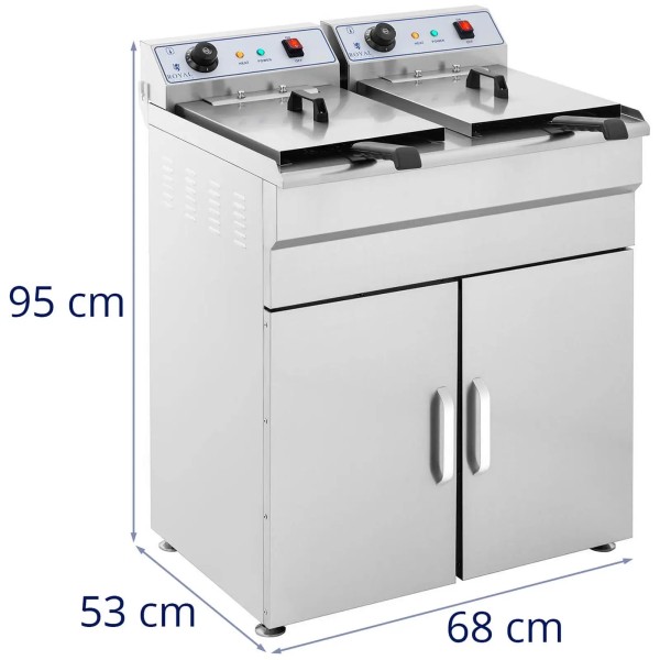 Frytownica gastronomiczna Royal Catering 400V - 2x10L (2x10 l)