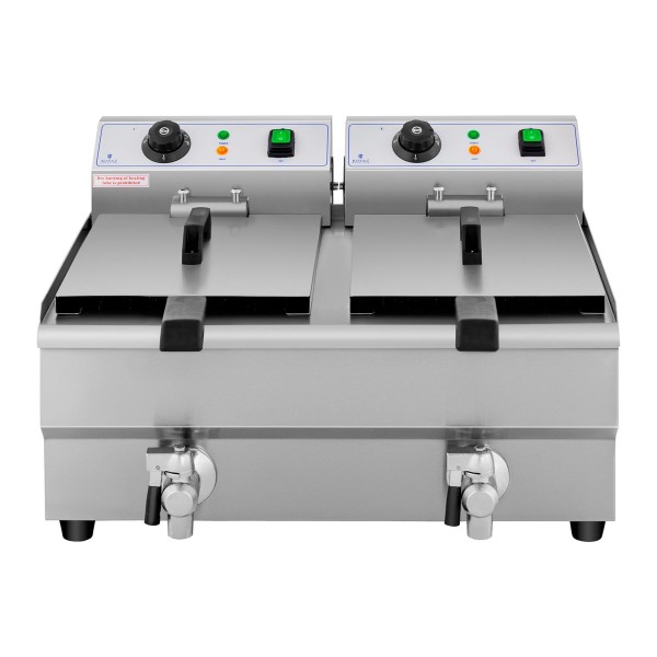 Frytownica gastronomiczna podwójna Royal Catering 2 x 3000W (2 x 10 l)
