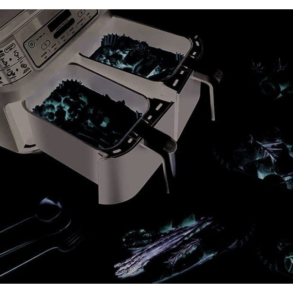 wkłady papierowe do frytkownicy Klausberg KB-7783 (100 sztuk, 22x14x4.5 cm)