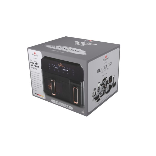 Frytkownica beztłuszczowa Berlinger haus BH-9467 (5,5 l + 3,5 l)