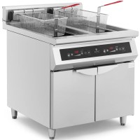 Подвійна індукційна фритюрниця з шафою 2 x 30 л 60-190 C 380 V 20000 W
