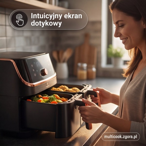 Frytkownica beztłuszczowa Berlinger haus BH-9469 (podwójny kosz 4,1+4,1 l)