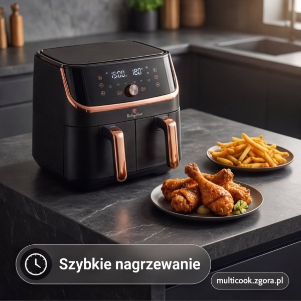 Frytkownica beztłuszczowa Berlinger haus BH-9469 (podwójny kosz 4,1+4,1 l)