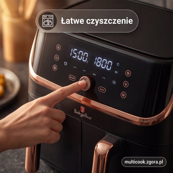 Frytkownica beztłuszczowa Berlinger haus BH-9469 (podwójny kosz 4,1+4,1 l)