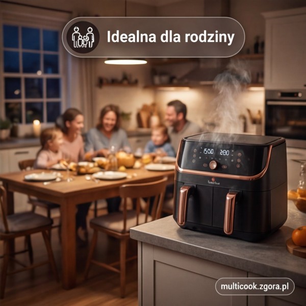 Frytkownica beztłuszczowa Berlinger haus BH-9469 (podwójny kosz 4,1+4,1 l)