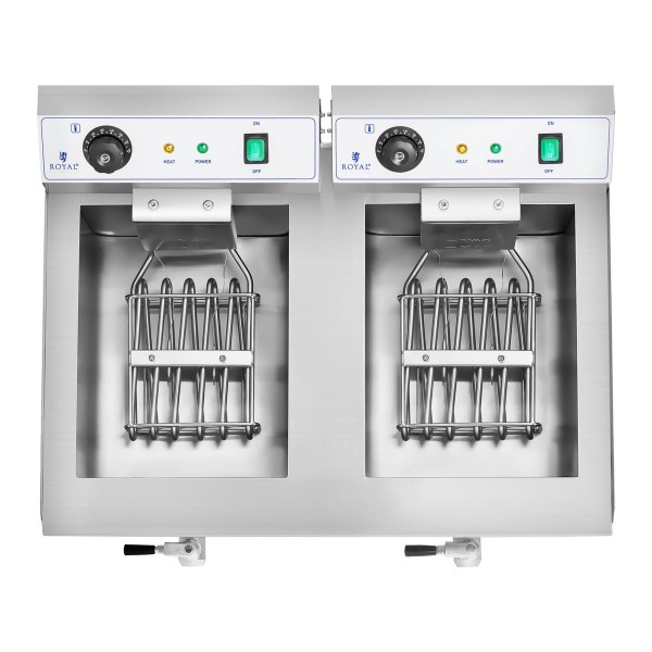 Frytkownica gastronomiczna Royal Catering 2x16L (dwukomorowa)